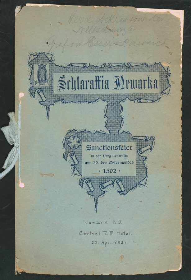 Historische Aufnahme einer Schlaraffia-Sippung